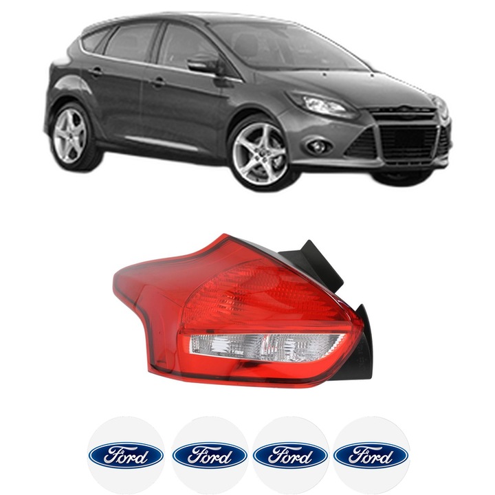 Lampa Stop Spate Stanga FORD FOCUS III din 2010-2020, Auto, DEPO, 4x Stickere auto cu FORD