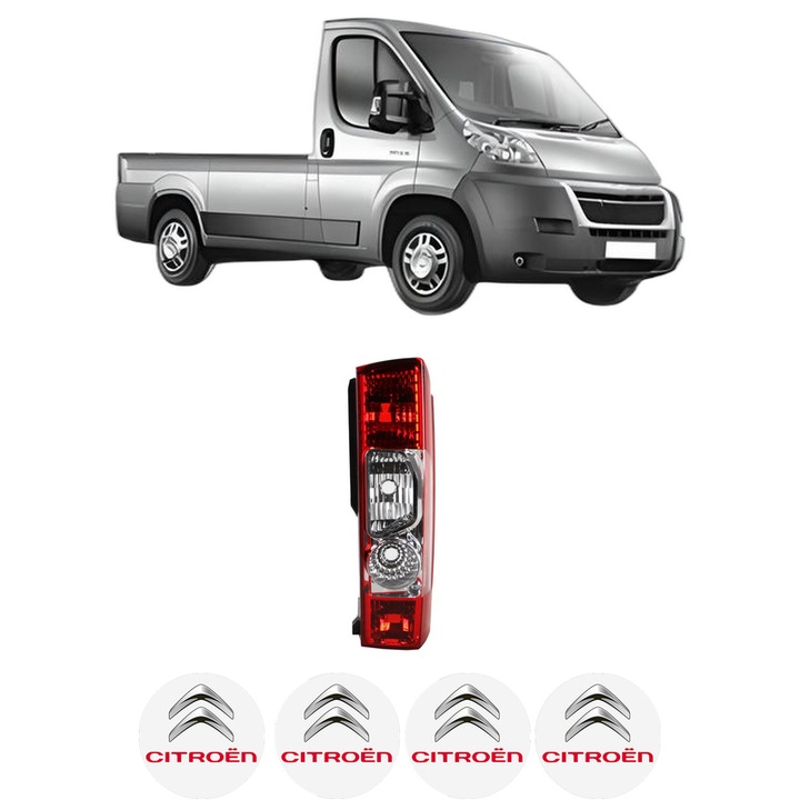 Lampa Stop Spate Dreapta CITROEN JUMPER II Platform/Chassis din 2006-2023, Auto, TYC, 4x Stickere auto cu CITROEN