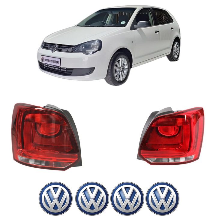 Set Stopuri Spate Stanga Dreapta Volkswagen POLO VIVO Hatchback (6S1, 6S3) din 2010-2019, Auto, TYC, 4x Stickere auto cu Volkswagen