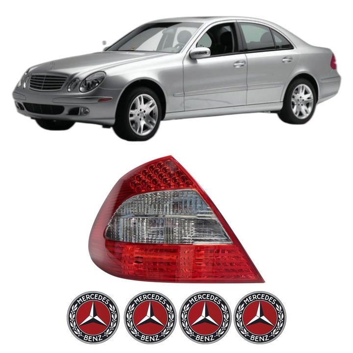 Lampa Stop Spate Stanga MERCEDES-BENZ E-CLASS Platform/Chassis (VF211) din 2003-2006, Auto, TYC, 4x Stickere auto cu MERCEDES-BENZ
