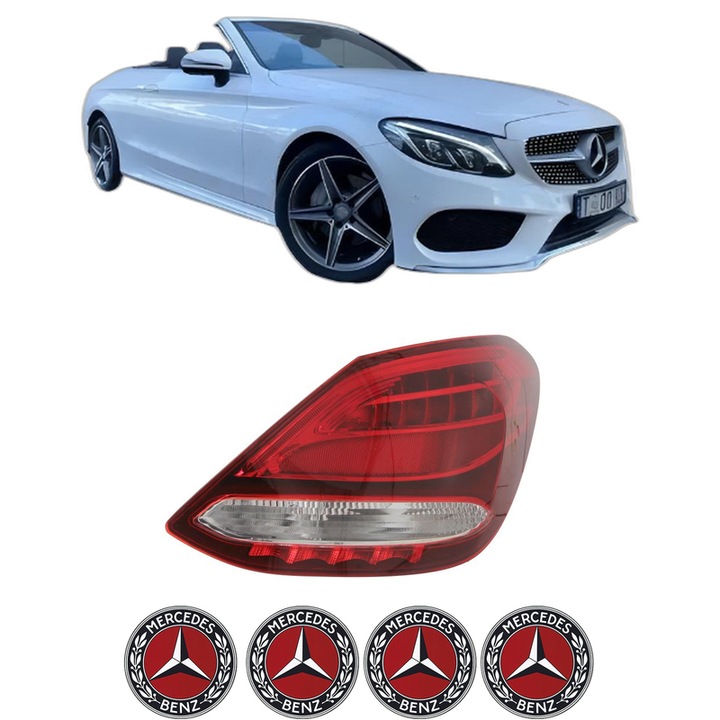 Lampa Stop Spate Dreapta MERCEDES-BENZ C-CLASS Convertible (A205) din 2016-2023, Auto, DEPO, 4x Stickere auto cu MERCEDES-BENZ