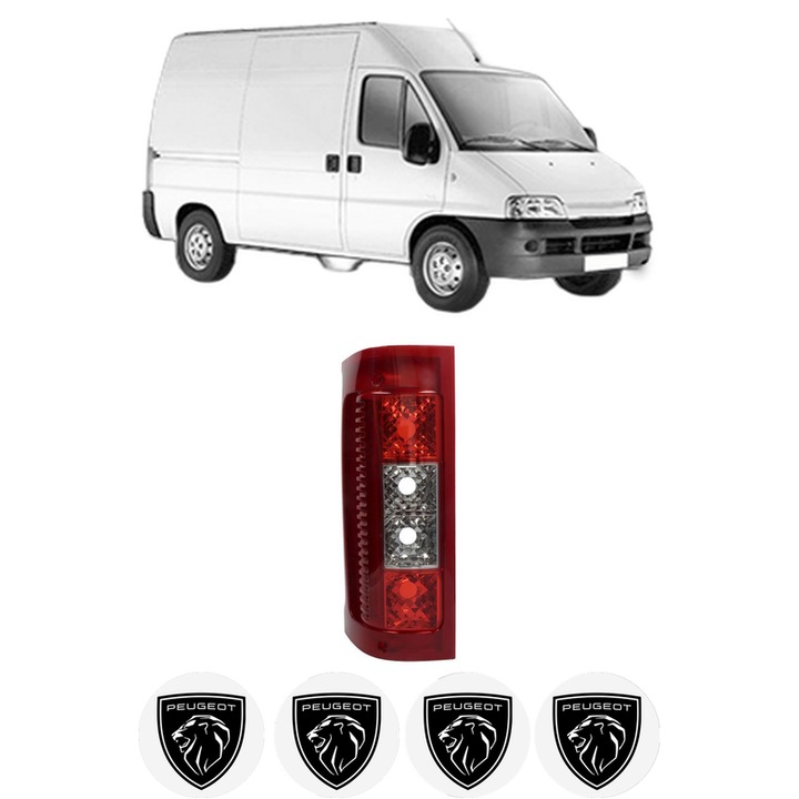 Lampa Stop Spate Stanga PEUGEOT BOXER Van (244) din 2001-2009, Auto, TYC, 4x Stickere auto cu PEUGEOT