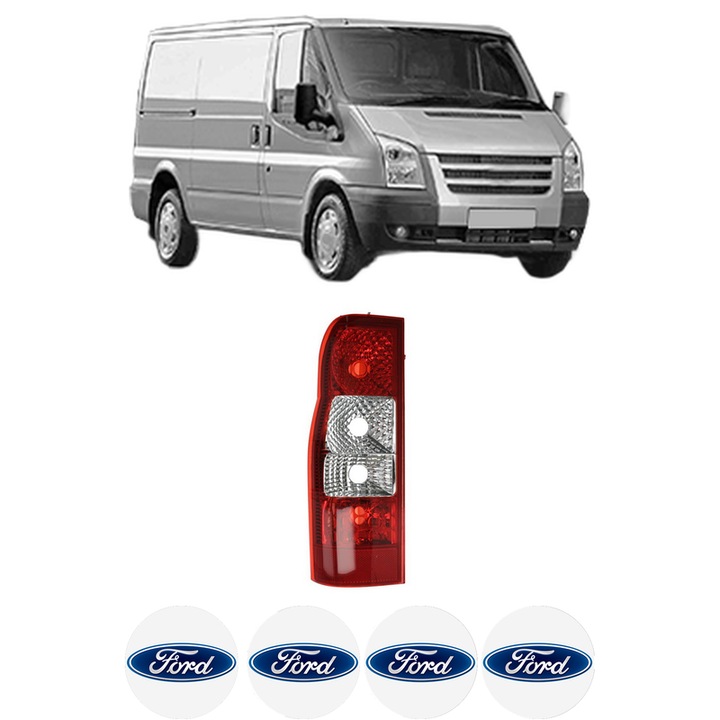 Lampa Stop Spate Stanga FORD TRANSIT Van (FA_ _) din 2000-2014, Auto, TYC, 4x Stickere auto cu FORD