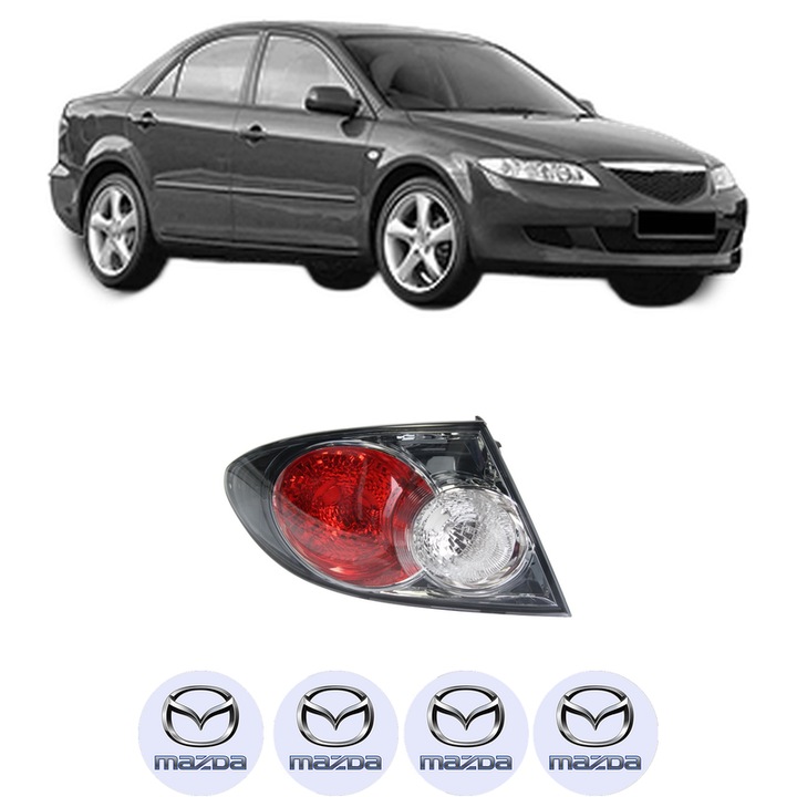 Lampa Stop Spate Stanga MAZDA 6 Saloon (GG) din 2002-2007, Auto, DEPO, 4x Stickere auto cu MAZDA
