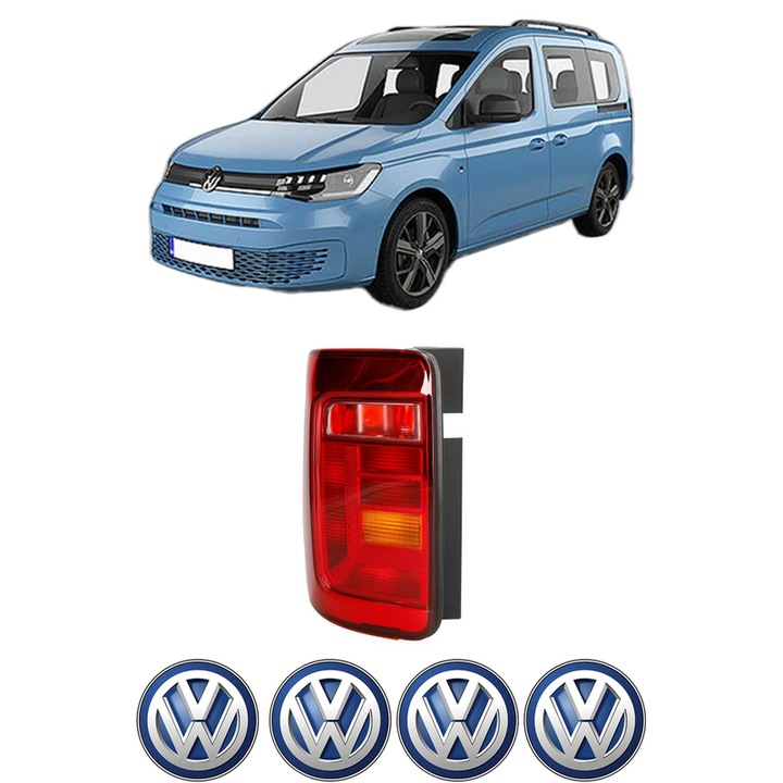 Lampa Stop Spate Stanga Volkswagen CADDY IV Box Body/MPV (SAA, SAH) din 2015-2020, Auto, TYC, 4x Stickere auto cu Volkswagen