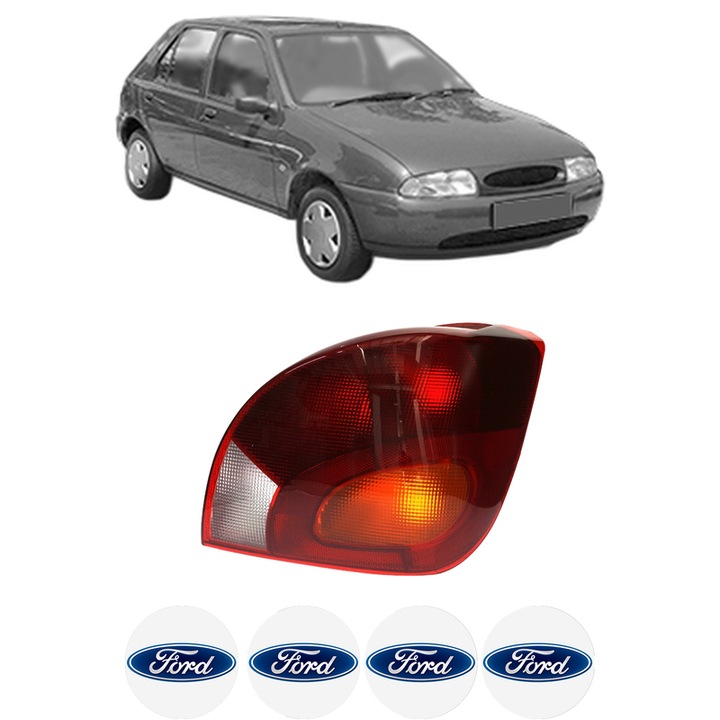 Lampa Stop Spate Dreapta FORD FIESTA IV (JA_, JB_) din 1995-2002, Auto, DEPO, 4x Stickere auto cu FORD
