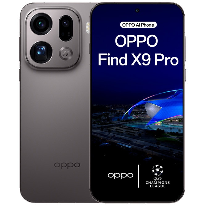 Telefon mobil OPPO Find X9 Pro, Dual SIM, 16GB RAM, 512GB, 5G, Titanium Charcoal