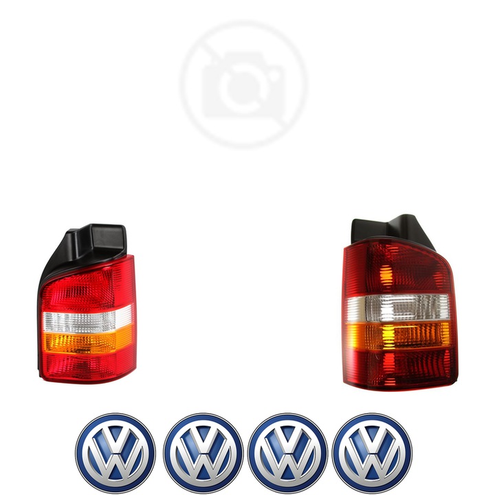 Set Stopuri Spate Stanga Dreapta Volkswagen TRANSPORTER din 1990-2019, Auto, DEPO, 4x Stickere auto cu Volkswagen