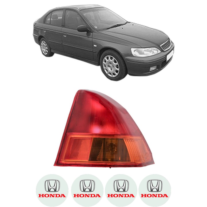 Lampa Stop Spate Dreapta HONDA ACCORD VI Hatchback (CH, CL) din 1999-2002, Auto, DEPO, 4x Stickere auto cu HONDA