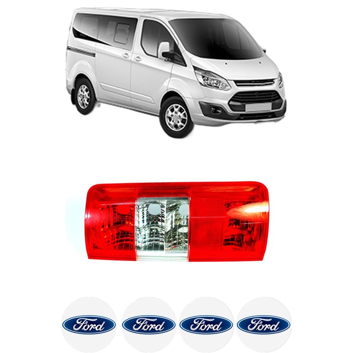 Lampa Stop Spate Dreapta FORD TRANSIT TOURNEO Bus din 1994-2014, Auto, DEPO, 4x Stickere auto cu FORD
