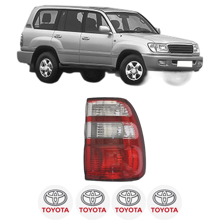 Lampa Stop Spate Dreapta TOYOTA LAND CRUISER 100 (_J1_) din 1998-2007, Auto, DEPO, 4x Stickere auto cu TOYOTA