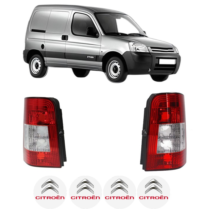 Set Stopuri Spate Stanga Dreapta CITROEN BERLINGO / BERLINGO FIRST Box Body/MPV (M_) din 1996-2011, Auto, TYC, 4x Stickere auto cu CITROEN