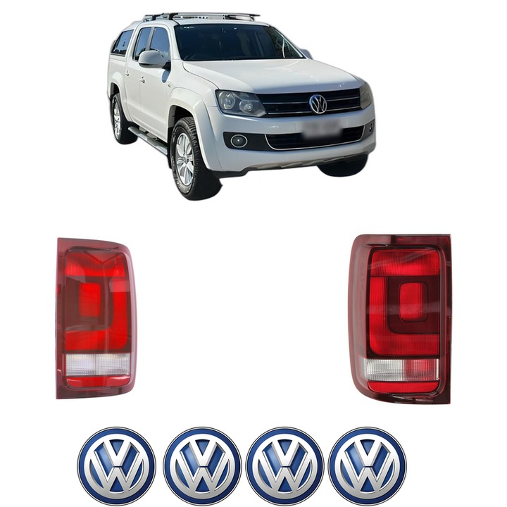 Set Stopuri Spate Stanga Dreapta Volkswagen AMAROK Platform/Chassis (S1B, S6B, S7B) din 2011-2022, Auto, DEPO, 4x Stickere auto cu Volkswagen