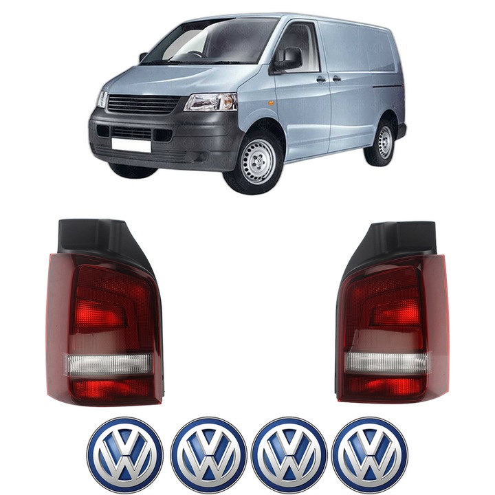 Set Stopuri Spate Stanga Dreapta Volkswagen TRANSPORTER T5 Van (7HA, 7HH, 7EA, 7EH) din 2003-2015, Auto, TYC, 4x Stickere auto cu Volkswagen