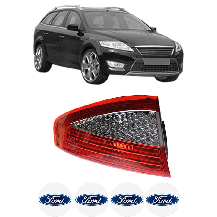 Lampa Stop Spate Stanga FORD MONDEO IV (BA7) din 2007-2015, Auto, TYC, 4x Stickere auto cu FORD