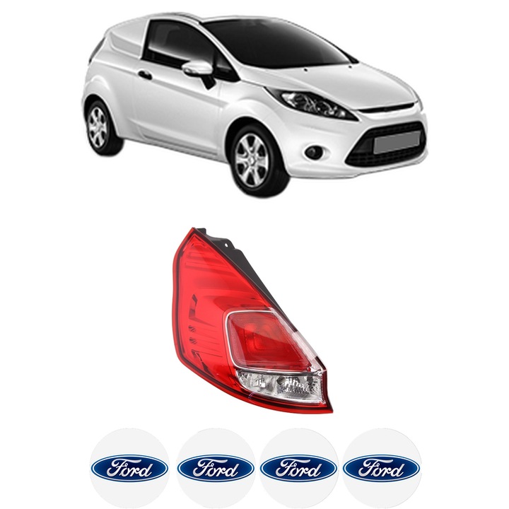 Lampa Stop Spate Stanga FORD FIESTA VI Van din 2009-2017, Auto, DEPO, 4x Stickere auto cu FORD