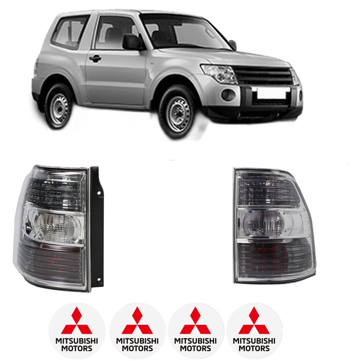 Set Stopuri Spate Stanga Dreapta MITSUBISHI PAJERO IV (V8_W, V9_W) din 2006-2016, Auto, TYC, 4x Stickere auto cu MITSUBISHI
