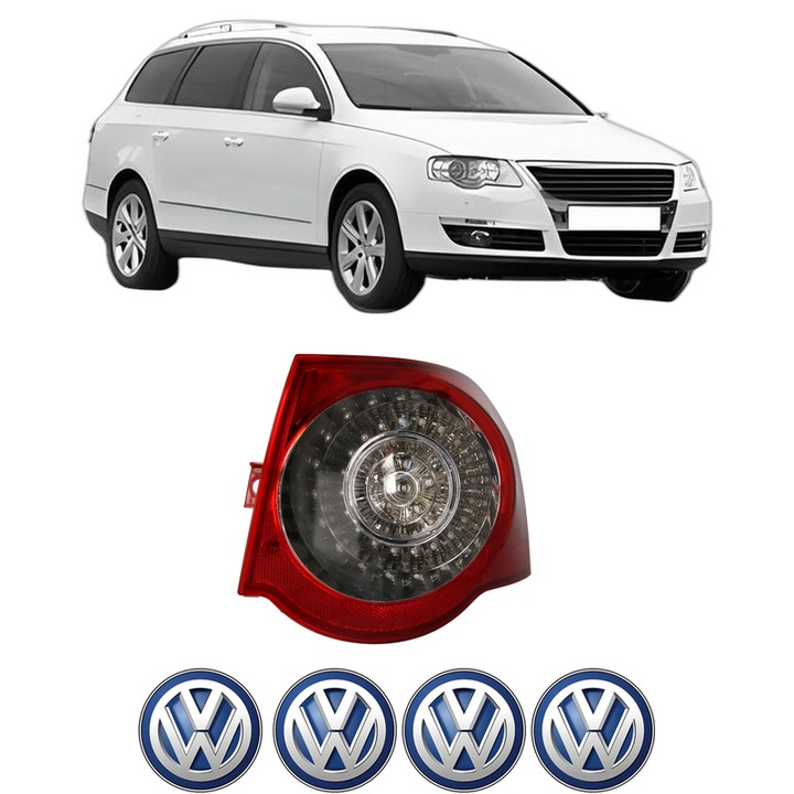Lampa Stop Spate Dreapta Volkswagen PASSAT B6 Variant (3C5) din 2005-2011, Auto, TYC, 4x Stickere auto cu Volkswagen