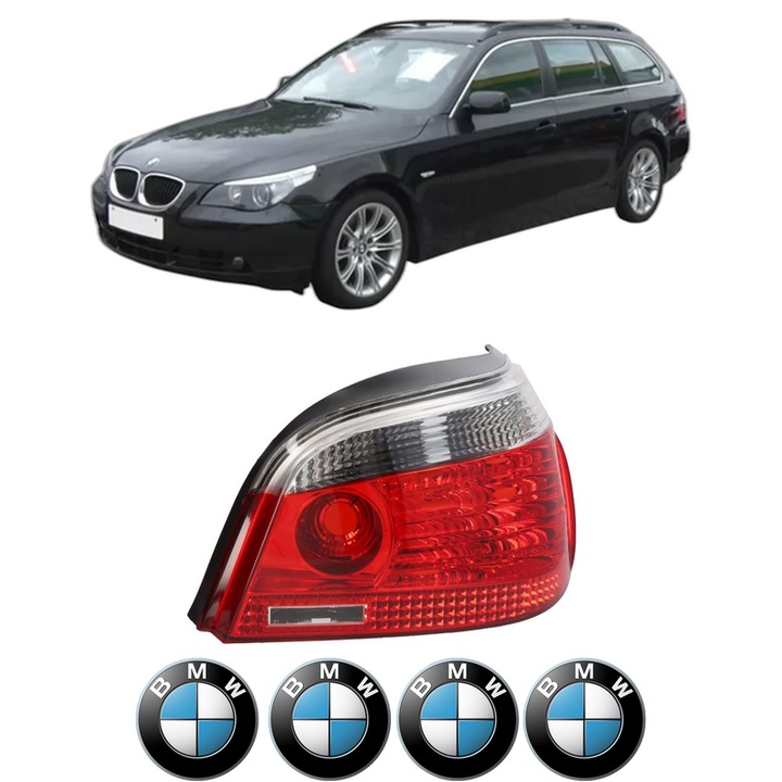 Lampa Stop Spate Dreapta BMW Seria 5 Touring (E61) din 2004-2010, Auto, TYC, 4x Stickere auto cu BMW