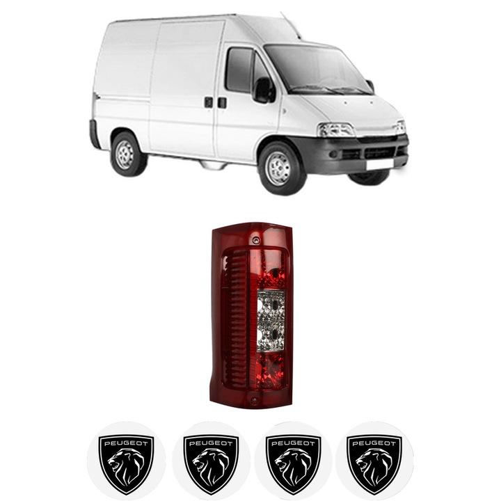 Lampa Stop Spate Stanga PEUGEOT BOXER Van (244) din 2001-2009, Auto, DEPO, 4x Stickere auto cu PEUGEOT