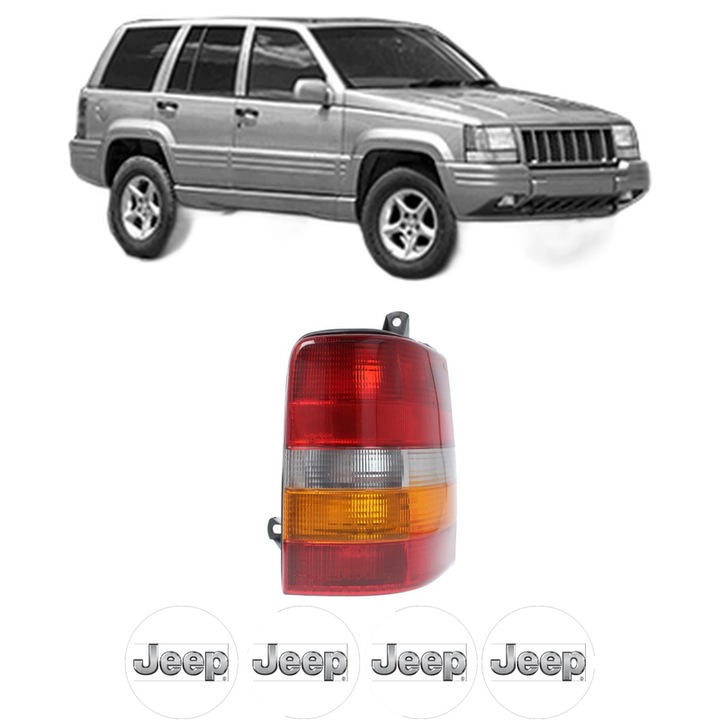 Lampa Stop Spate Dreapta JEEP GRAND CHEROKEE I (ZJ, ZG) din 1991-1999, Auto, DEPO, 4x Stickere auto cu JEEP