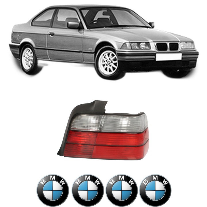 Lampa Stop Spate Dreapta BMW Seria 3 (E36) din 1990-1998, Auto, DEPO, 4x Stickere auto cu BMW