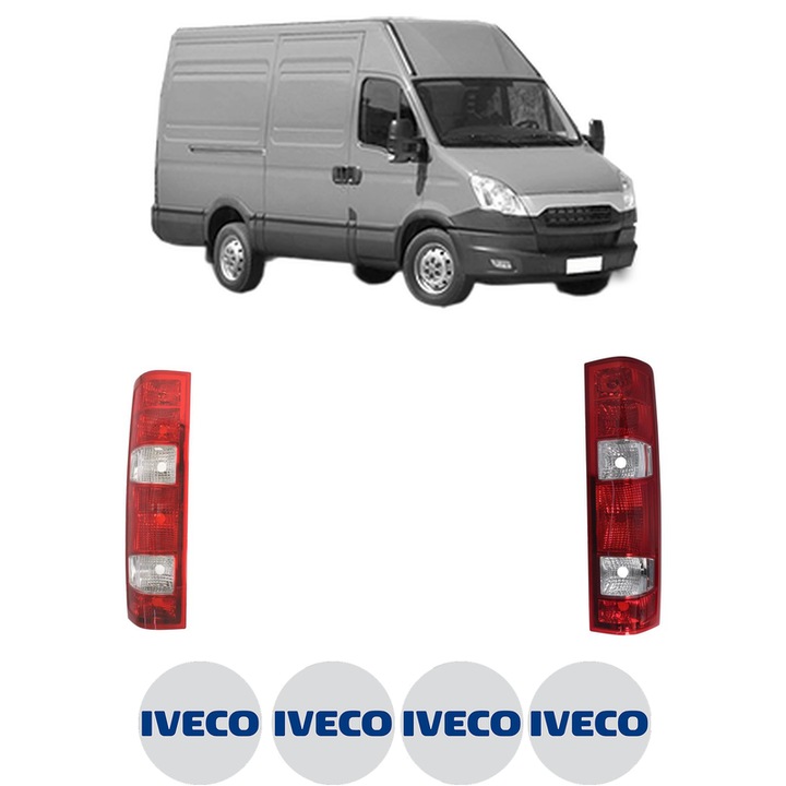 Set Stopuri Spate Stanga Dreapta IVECO DAILY V Van din 2011-2014, Auto, TYC, 4x Stickere auto cu IVECO