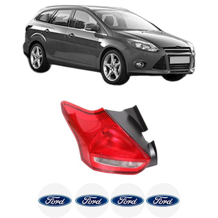 Lampa Stop Spate Stanga FORD FOCUS III Turnier din 2010-2020, Auto, TYC, 4x Stickere auto cu FORD