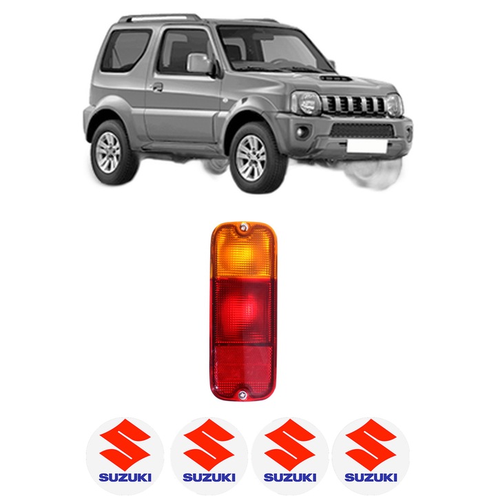 Lampa Stop Spate Stanga SUZUKI JIMNY Closed Off-Road Vehicle (SN) din 1998-2005, Auto, DEPO, 4x Stickere auto cu SUZUKI