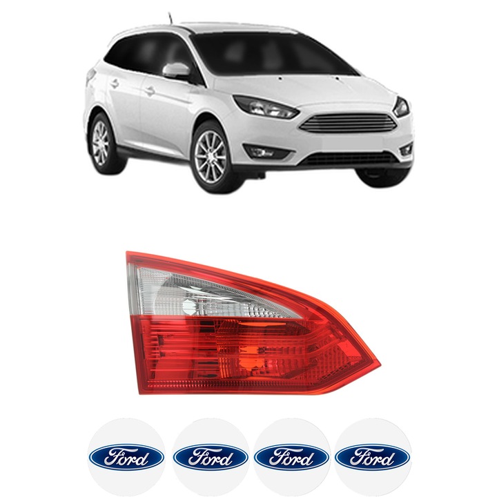 Lampa Stop Spate Stanga FORD FOCUS III Estate Van din 2012-2020, Auto, TYC, 4x Stickere auto cu FORD