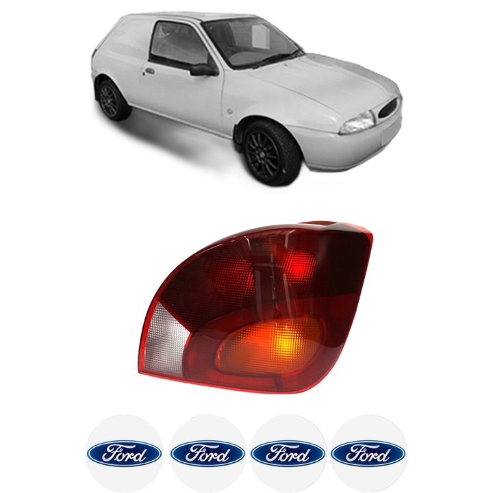 Lampa Stop Spate Dreapta FORD FIESTA Hatchback Van (JV_) din 1998-2003, Auto, DEPO, 4x Stickere auto cu FORD