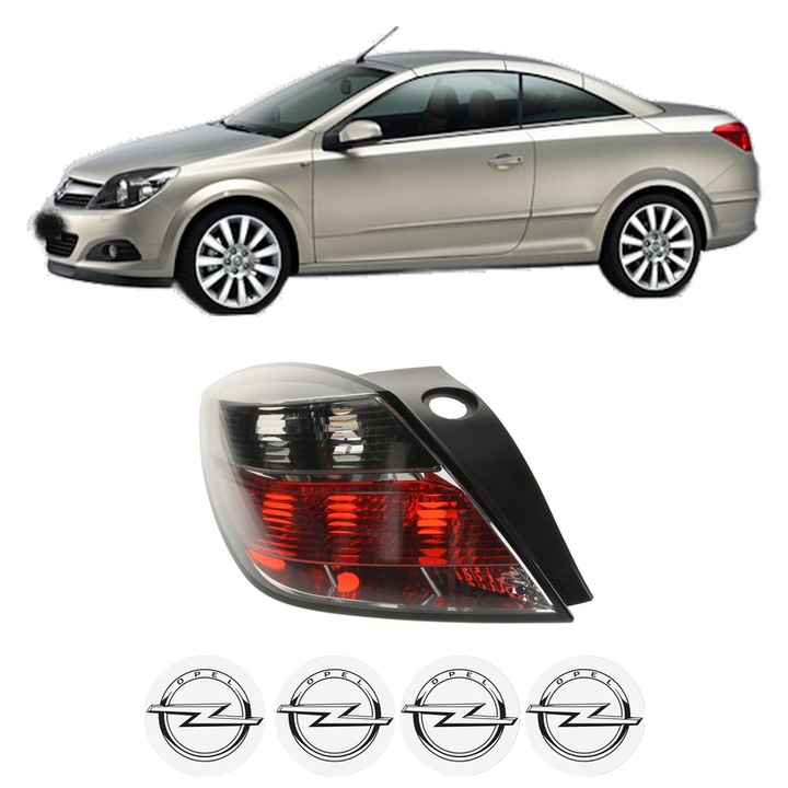 Lampa Stop Spate Stanga OPEL ASTRA H TwinTop (A04) din 2005-2010, Auto, DEPO, 4x Stickere auto cu OPEL