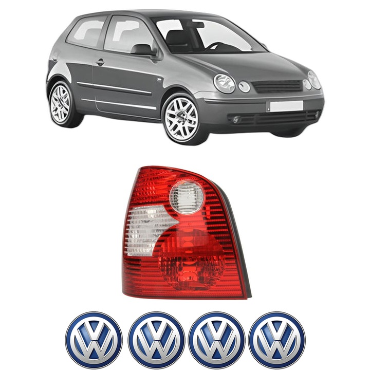 Lampa Stop Spate Stanga Volkswagen POLO IV (9N_, 9A_) din 2001-2009, Auto, TYC, 4x Stickere auto cu Volkswagen
