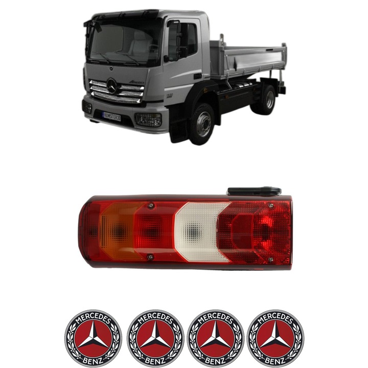 Lampa Stop Spate Dreapta / Stanga MERCEDES-BENZ ATEGO 3 din 2013, Auto, DEPO, 4x Stickere auto cu MERCEDES-BENZ
