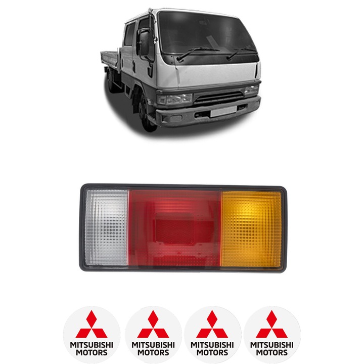 Lampa Stop Spate Dreapta MITSUBISHI Canter (FE5, FE6) VI din 1986-2012, Auto, DEPO, 4x Stickere auto cu MITSUBISHI