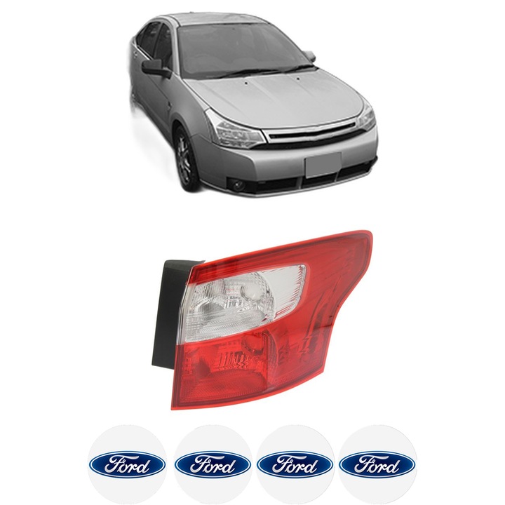 Lampa Stop Spate Dreapta FORD USA FOCUS din 1998-2021, Auto, DEPO, 4x Stickere auto cu FORD USA