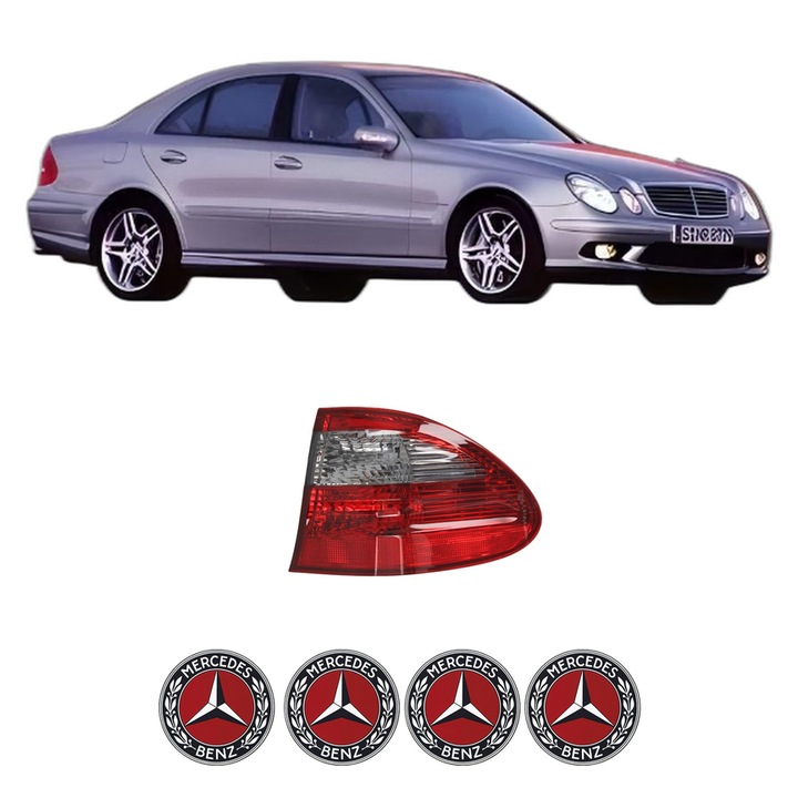 Lampa Stop Spate Dreapta MERCEDES-BENZ E-CLASS (W211) din 2002-2008, Auto, DEPO, 4x Stickere auto cu MERCEDES-BENZ