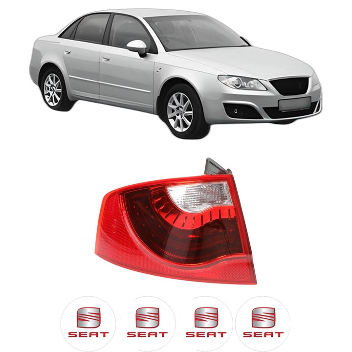 Lampa Stop Spate Stanga SEAT EXEO (3R2) din 2008-2013, Auto, DEPO, 4x Stickere auto cu SEAT