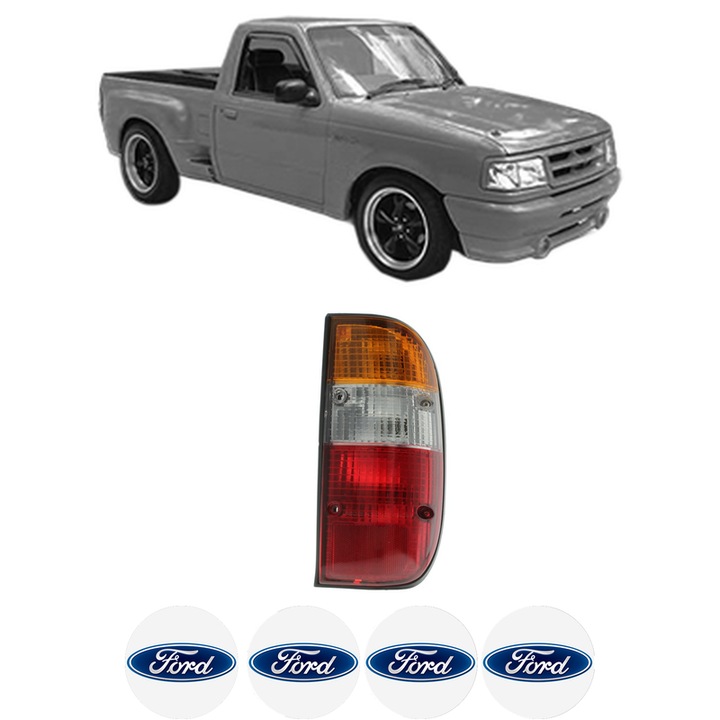 Lampa Stop Spate Dreapta FORD USA RANGER din 1999-2018, Auto, DEPO, 4x Stickere auto cu FORD USA