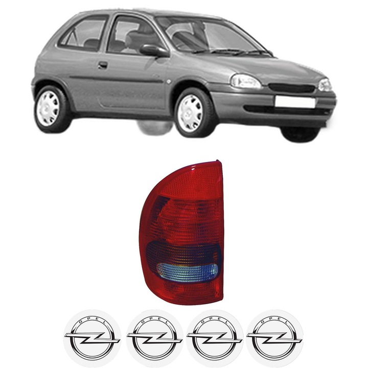 Lampa Stop Spate Dreapta OPEL CORSA B (S93) din 1993-2000, Auto, DEPO, 4x Stickere auto cu OPEL