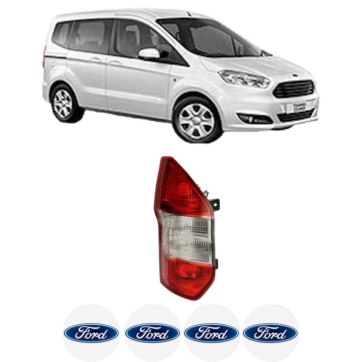 Lampa Stop Spate Stanga FORD TOURNEO COURIER B460 MPV din 2014-2023, Auto, TYC, 4x Stickere auto cu FORD