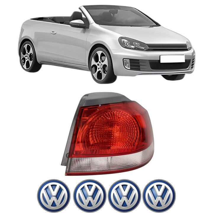 Lampa Stop Spate Dreapta Volkswagen GOLF VI Convertible (517) din 2011-2016, Auto, TYC, 4x Stickere auto cu Volkswagen