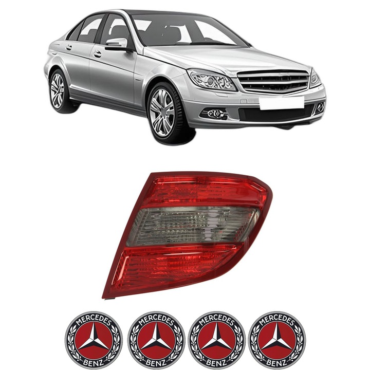 Lampa Stop Spate Dreapta MERCEDES-BENZ C-CLASS (W204) din 2007-2014, Auto, DEPO, 4x Stickere auto cu MERCEDES-BENZ