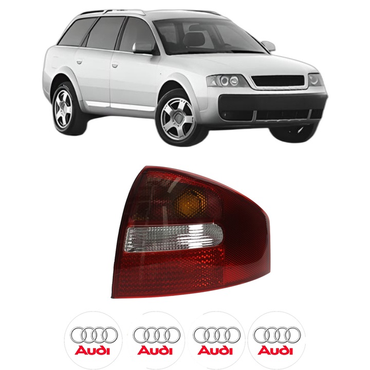 Lampa Stop Spate Dreapta AUDI ALLROAD C5 (4BH) din 2000-2005, Auto, DEPO, 4x Stickere auto cu AUDI