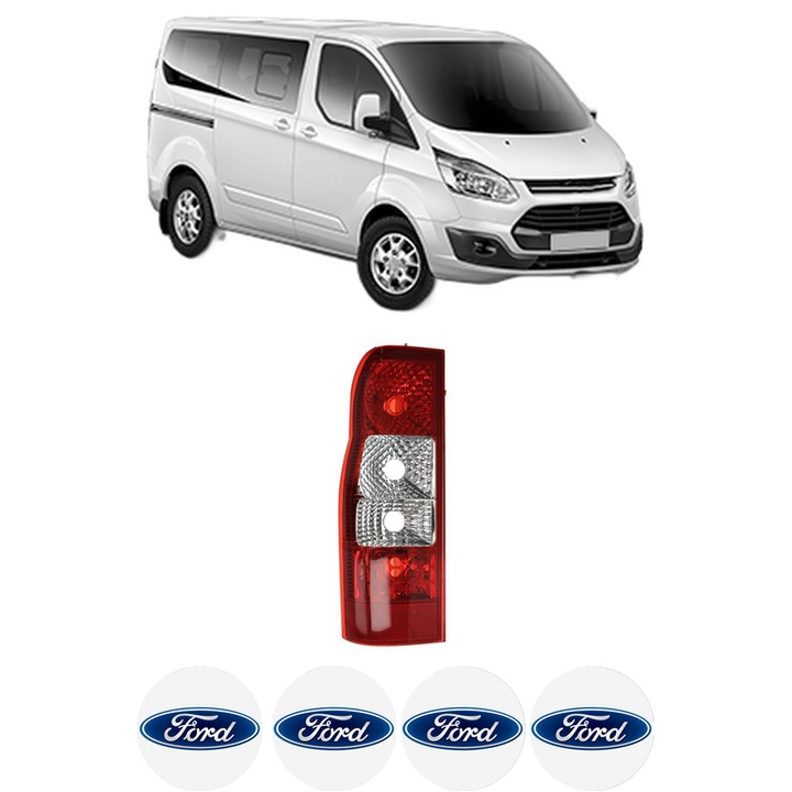 Lampa Stop Spate Stanga FORD TRANSIT TOURNEO Bus din 1994-2014, Auto, TYC, 4x Stickere auto cu FORD