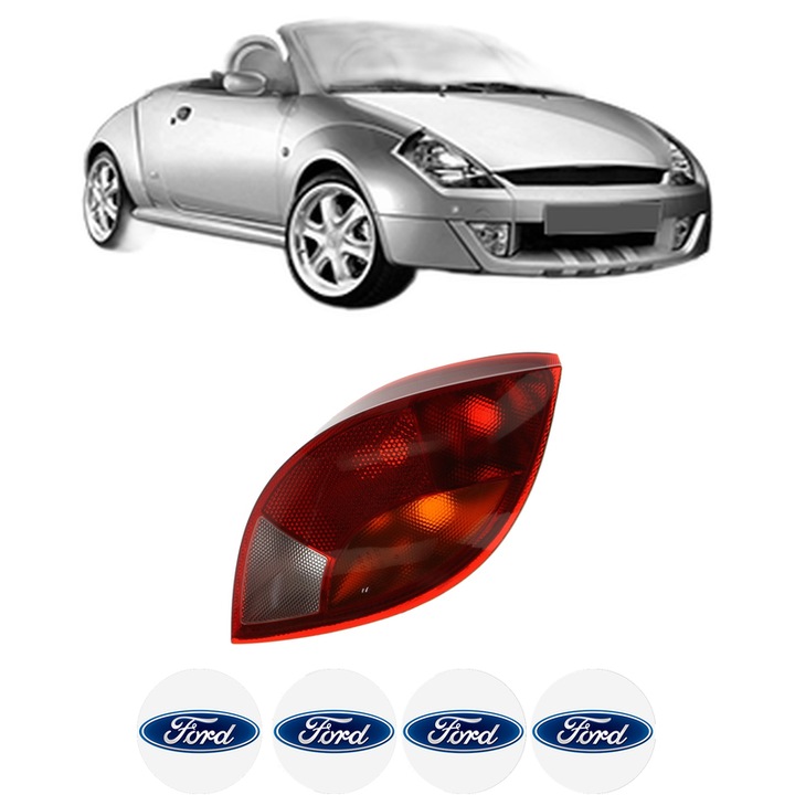 Lampa Stop Spate Dreapta FORD STREET KA (RL2) din 2003-2005, Auto, TYC, 4x Stickere auto cu FORD