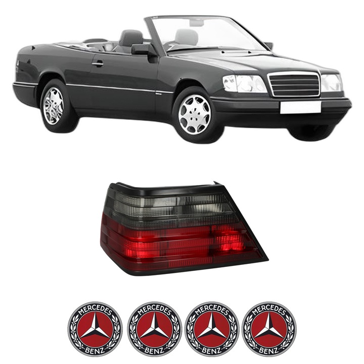 Lampa Stop Spate Stanga MERCEDES-BENZ E-CLASS Convertible (A124) din 1993-1998, Auto, DEPO, 4x Stickere auto cu MERCEDES-BENZ