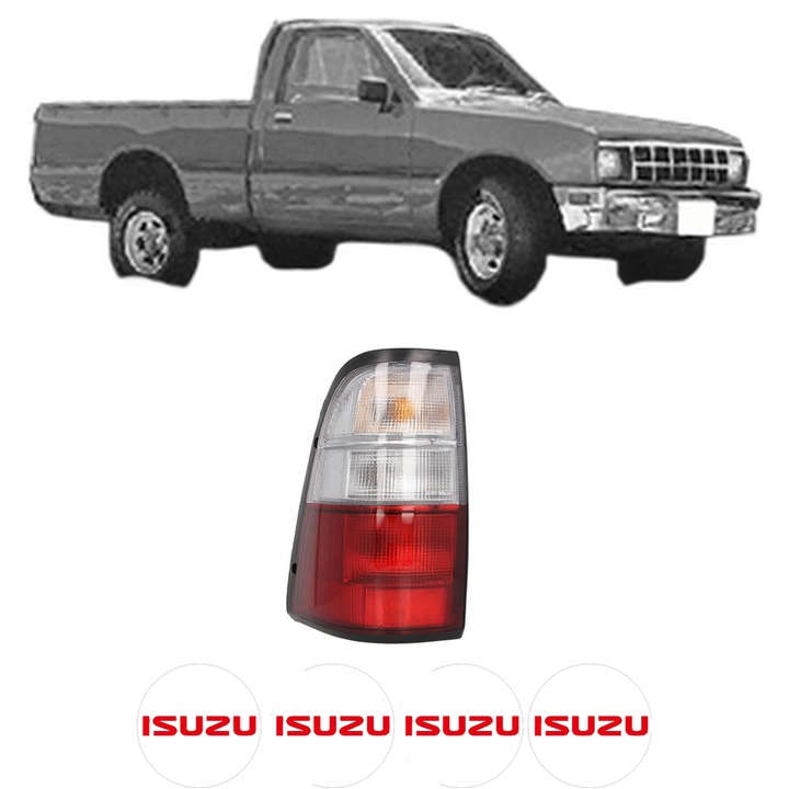 Lampa Stop Spate Stanga ISUZU PICK-UP (KB_) din 1983-1984, Auto, DEPO, 4x Stickere auto cu ISUZU