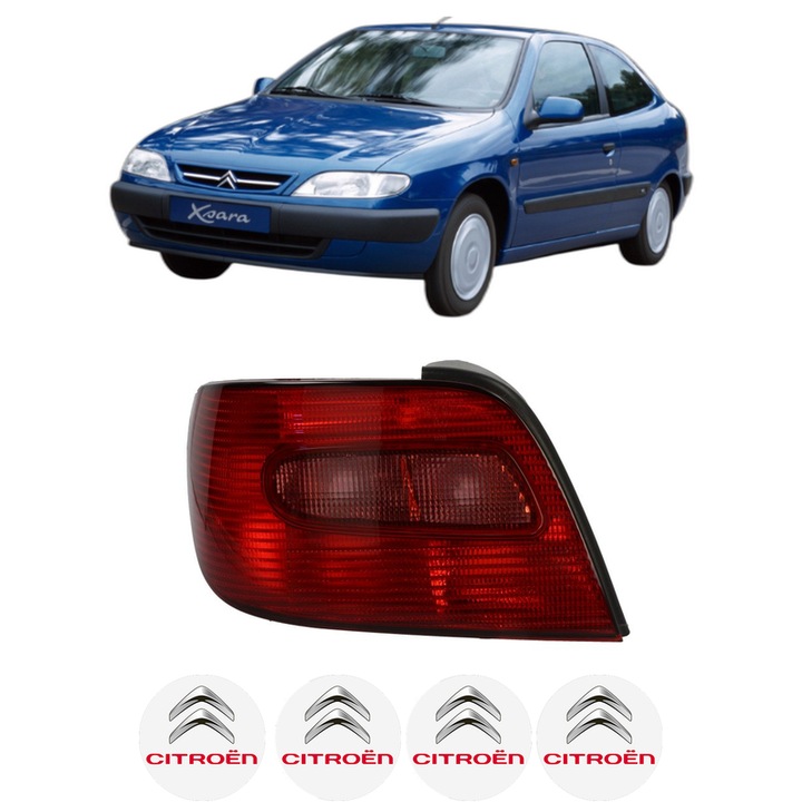 Lampa Stop Spate Stanga CITROEN XSARA Hatchback Van (N3_) din 1998-2005, Auto, DEPO, 4x Stickere auto cu CITROEN