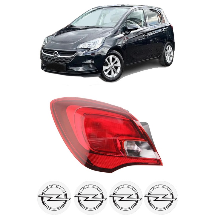 Lampa Stop Spate Stanga OPEL CORSA E (X15) din 2014-2019, Auto, TYC, 4x Stickere auto cu OPEL